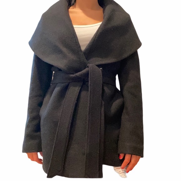 BLACK EXPRESS PEA COAT - Picture 1 of 3